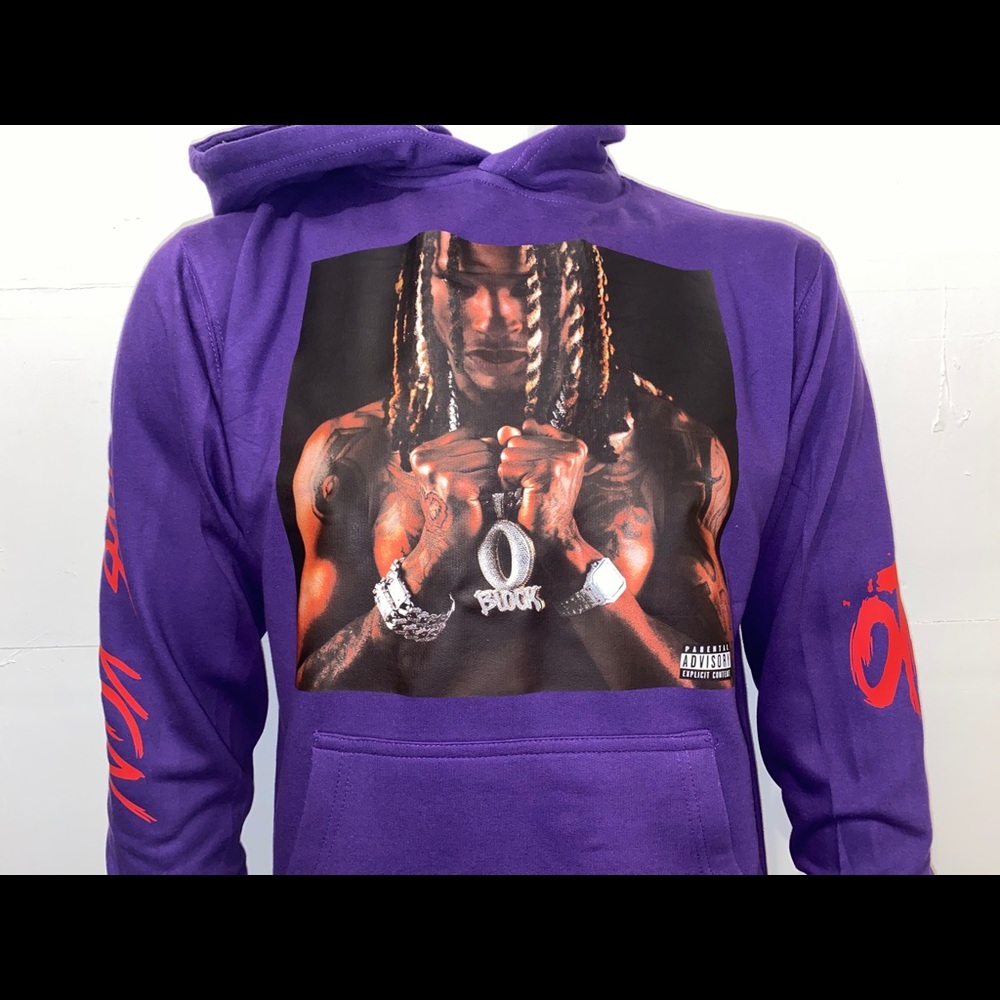 King Von Welcome to The O Purple Hoodie Unisex New - Picture 4 of 6